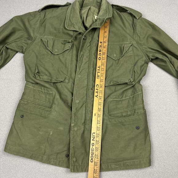 M65 Jacket OG-107 Small Short Field Coat 60s Conmar Zipper Vintage US Army - Picture 6 of 11
